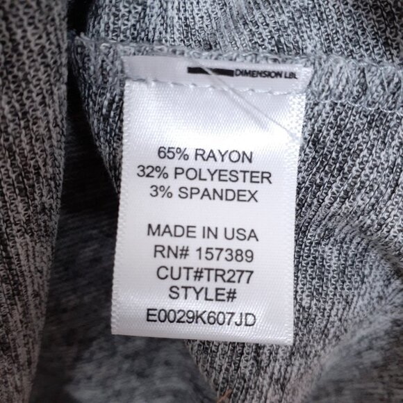 La La Land Mock Neck Dress M Heather Gray 132A - Picture 4 of 5